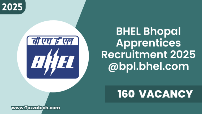 BHEL Bhopal Apprentices Recruitment 2025 – Notification Out for Apprentice 160 Posts @bpl.bhel.com
