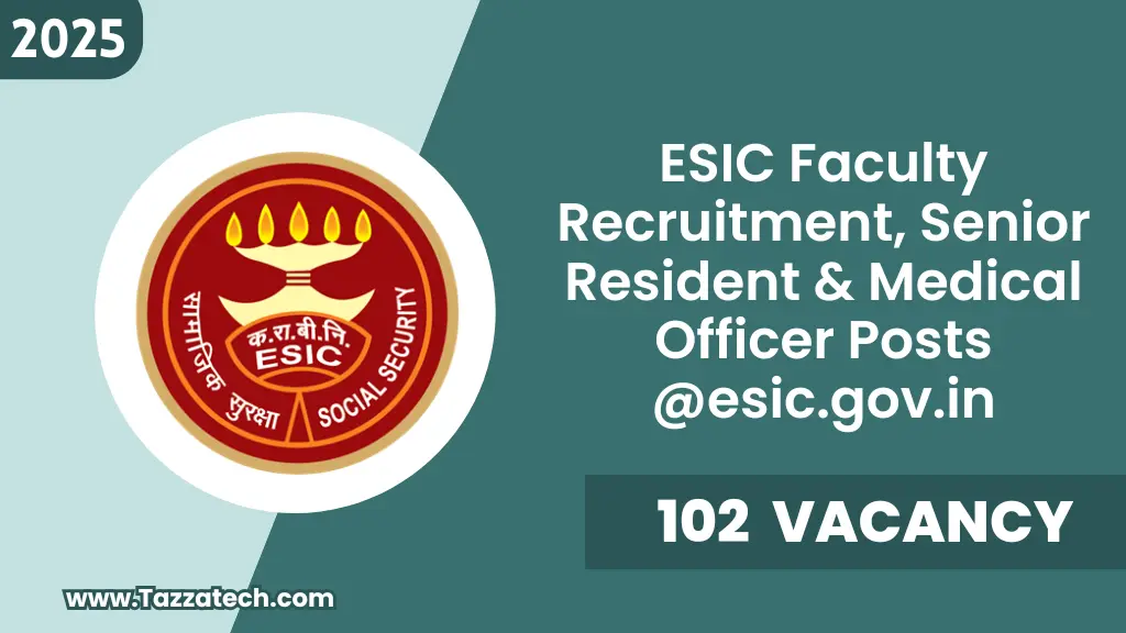 ESIC Faculty Recruitment