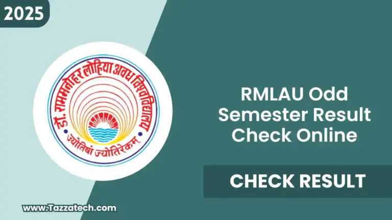 RMLAU Odd Semester Result 2025 OUT – Check Odd Semester Result at @rmlau.ac.in