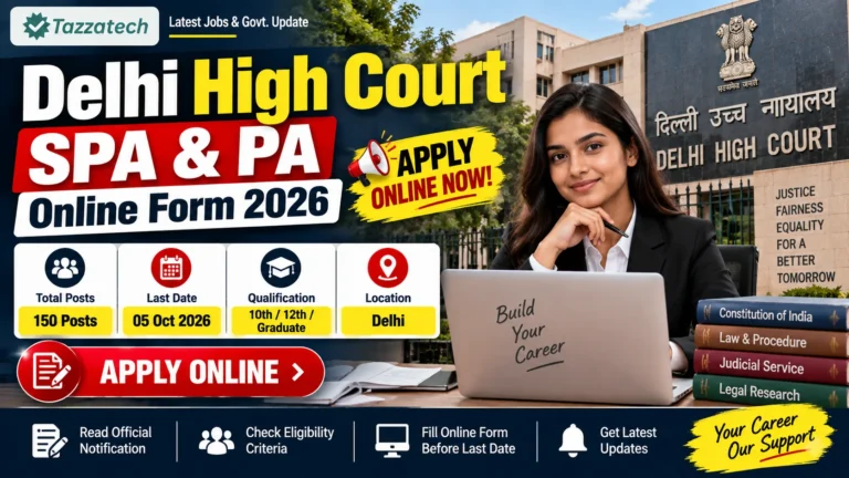 Delhi High Court SPA & PA Online Form 2026