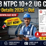 RRB NTPC 10+2 UG CBT-II Exam City Details 2026 – Out