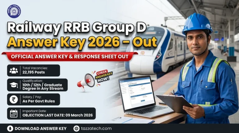 Railway RRB Group D Answer Key 2026 – Out