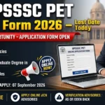 UPSSSC PET Online Form 2026 – Last Date Today