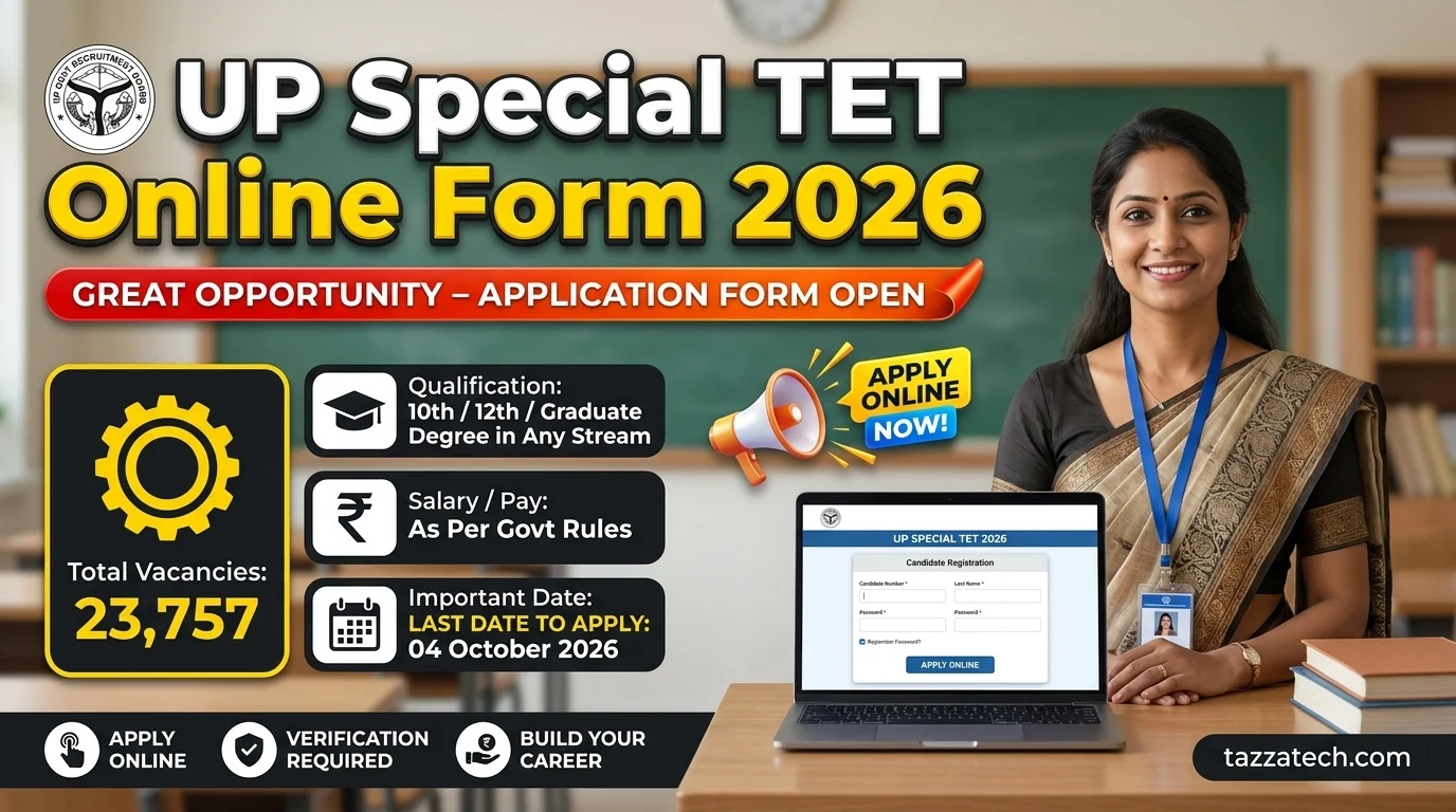 UP Special TET Online Form 2026