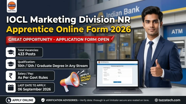 IOCL Marketing Division NR Apprentice Online Form 2026
