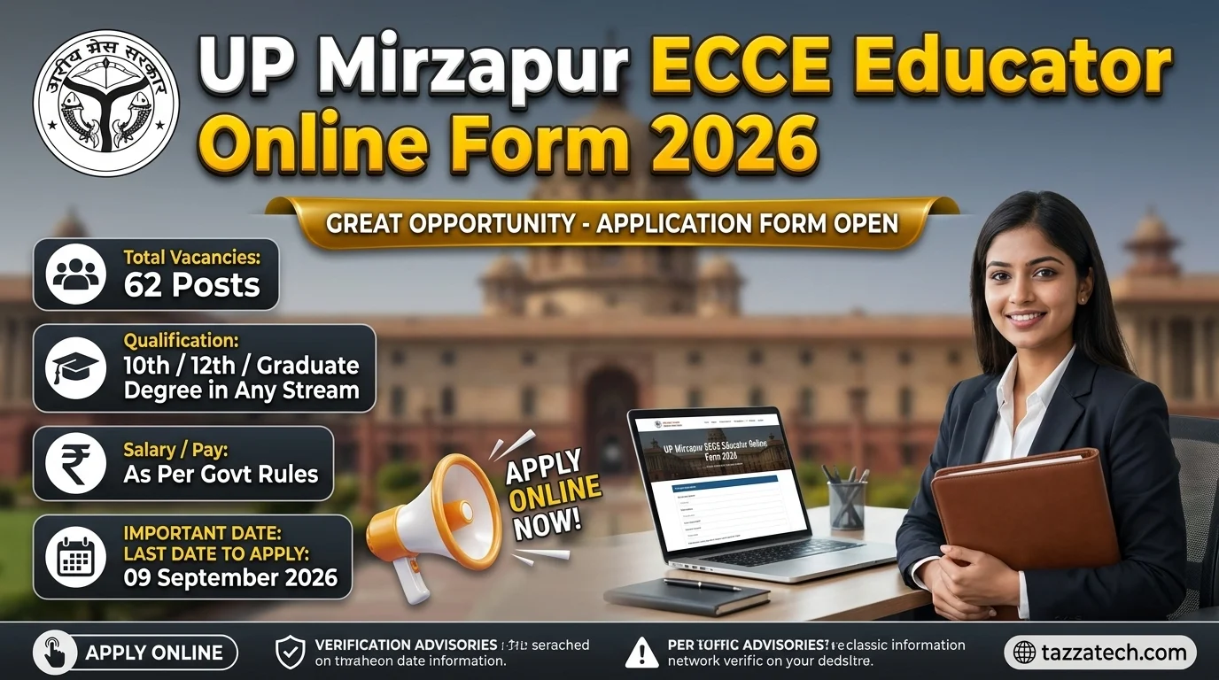 UP Mirzapur ECCE Educator Online Form 2026