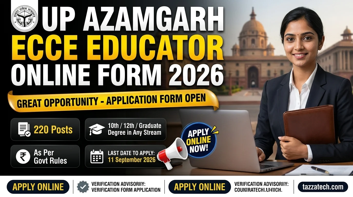 UP Azamgarh ECCE Educator Online Form 2026