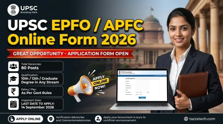UPSC EPFO / APFC Online Form 2026