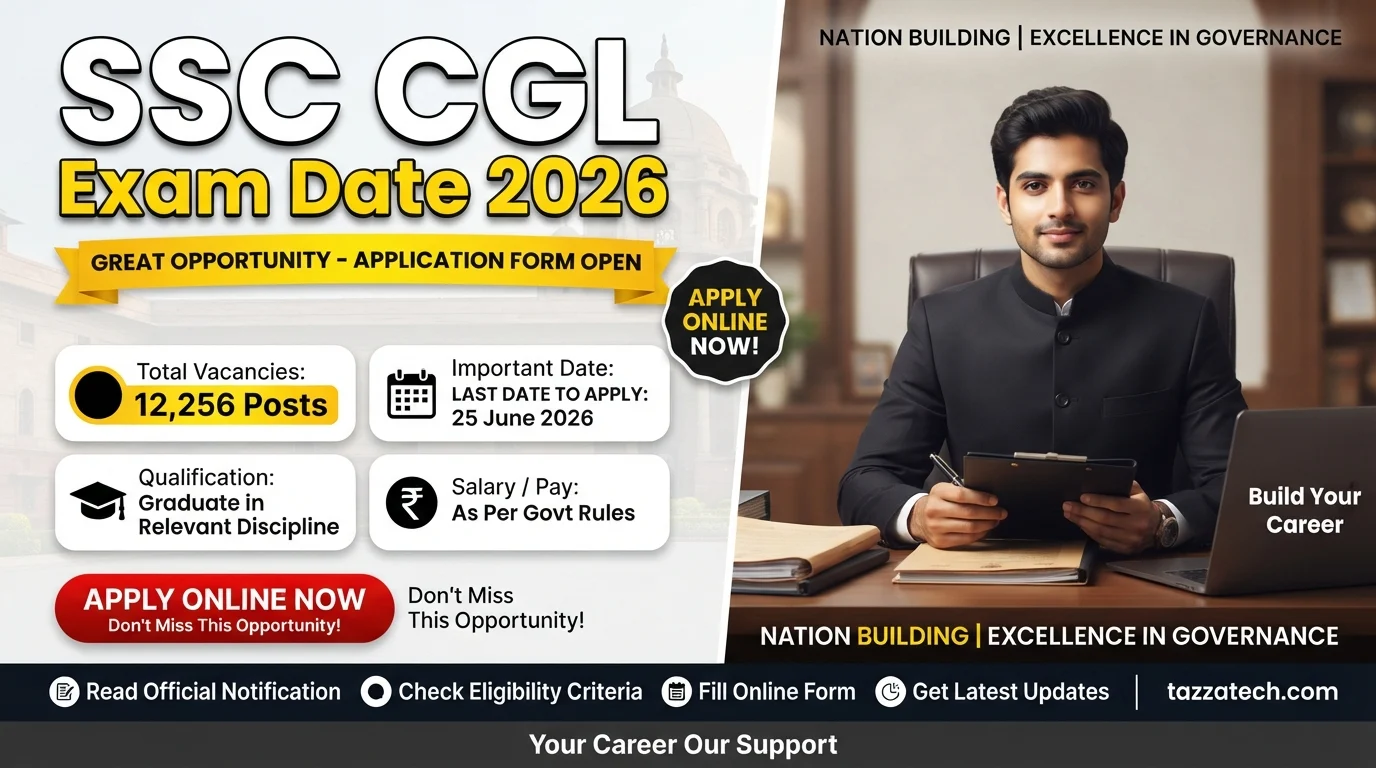 SSC CGL Exam Date 2026