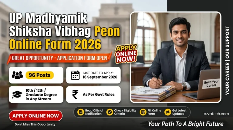UP Madhyamik Shiksha Vibhag Peon Online Form 2026
