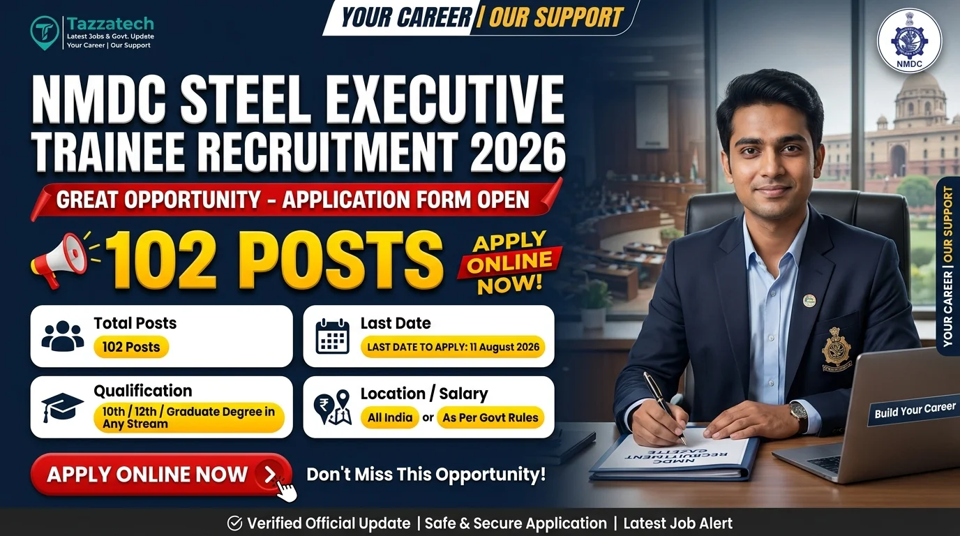 Nmdc Steel Executive Trainee Recruitment 2026