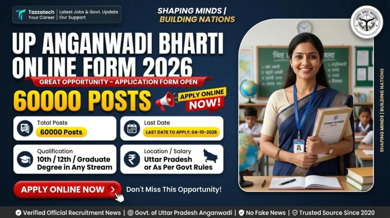 UP Anganwadi Bharti Online Form 2026 (Updated)
