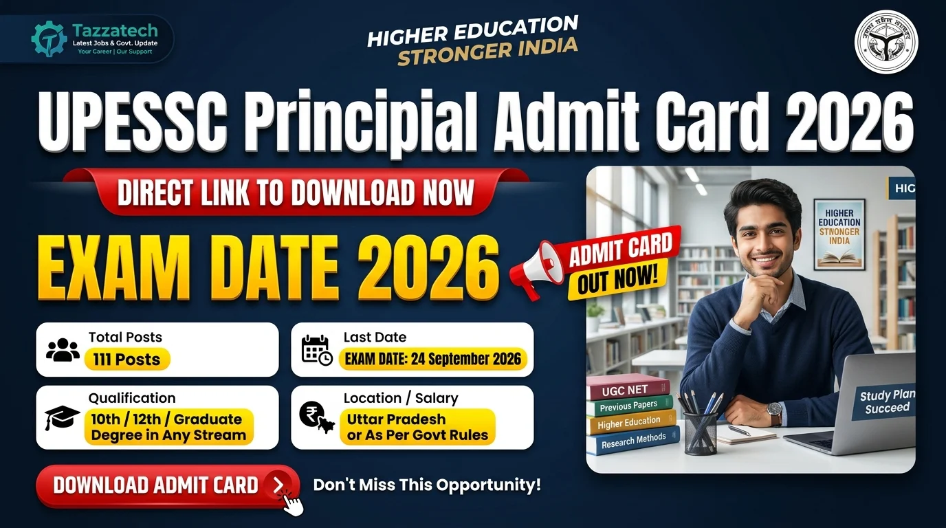 UPESSC Principal Admit Card 2026