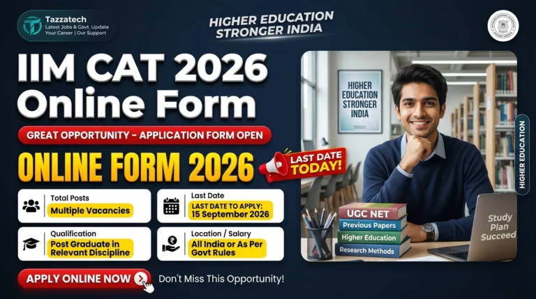 IIM CAT 2026 Online Form – Last Date Today