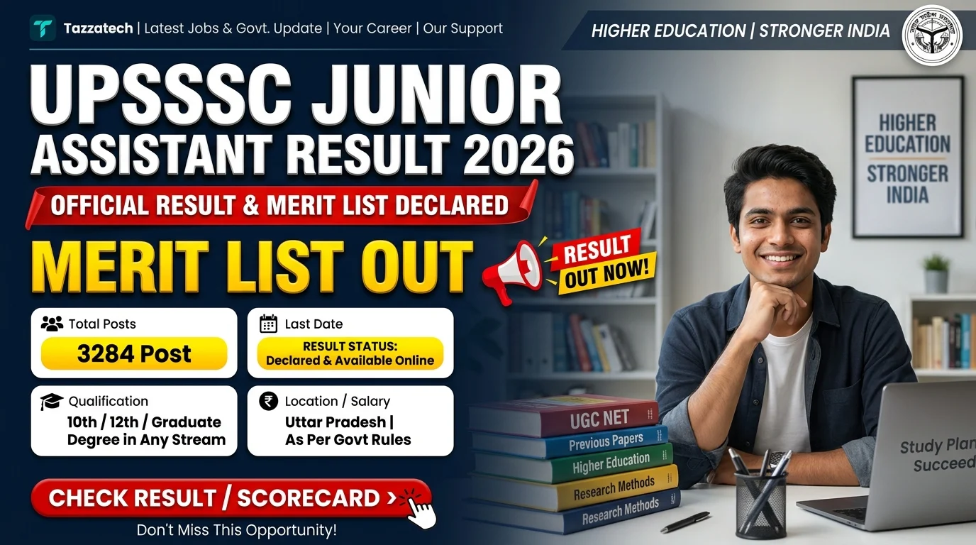 UPSSSC Junior Assistant Result 2026