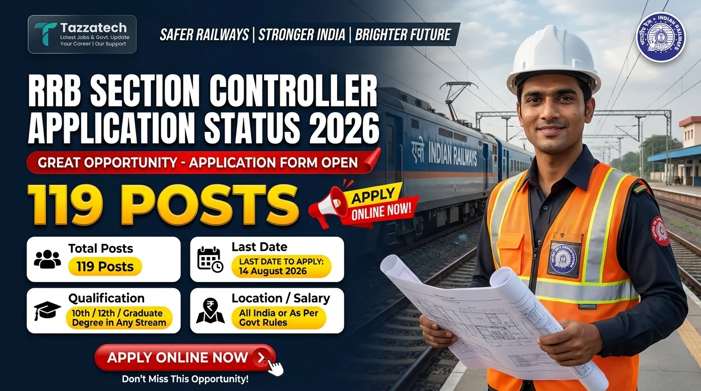 RRB Section Controller Application Status 2026