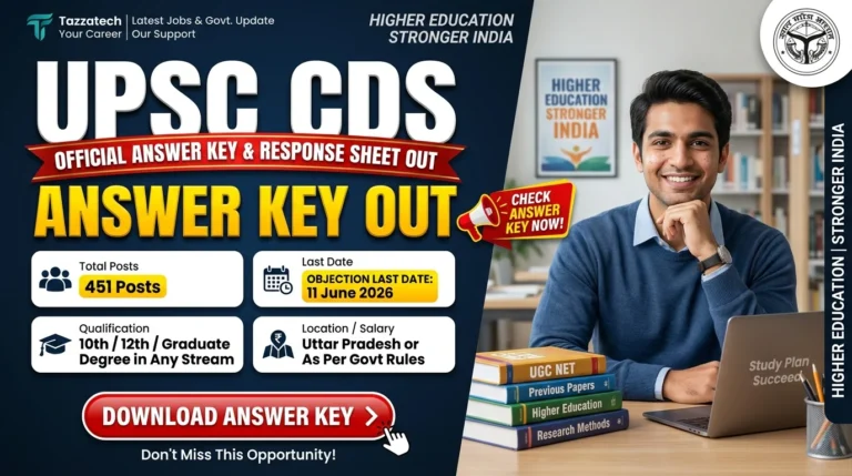 UPSC CDS-II Answer Key 2026 – Out