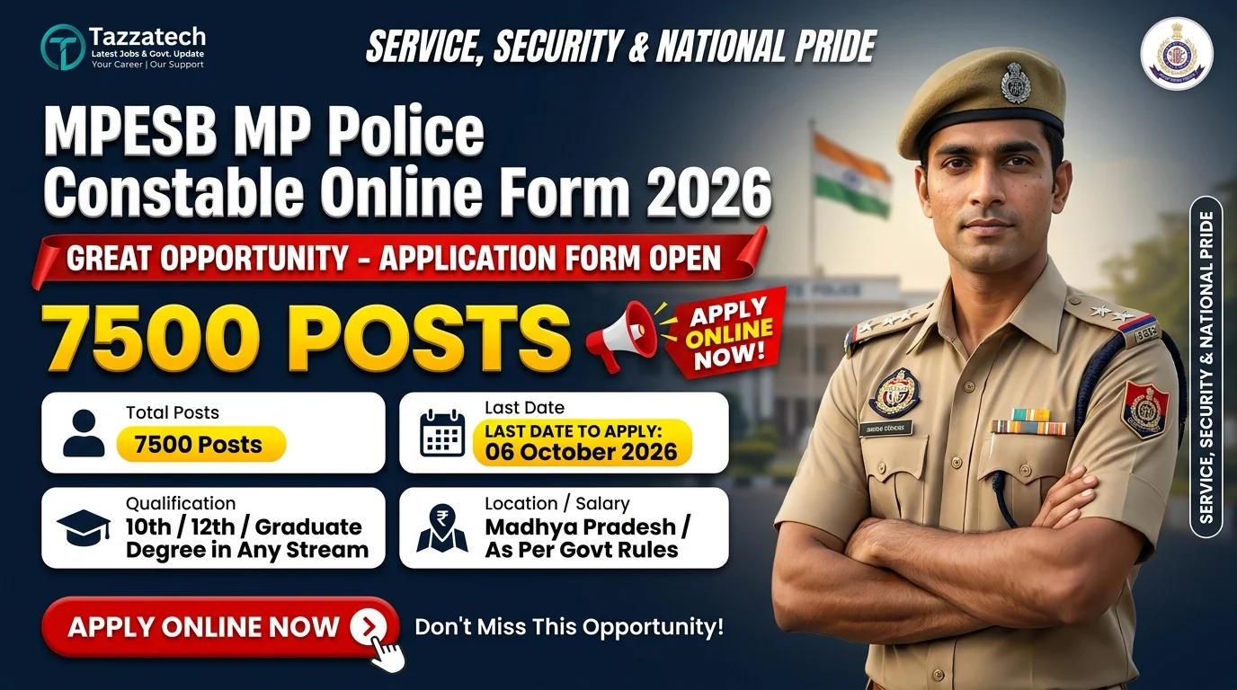 MPESB MP Police Constable Online Form 2026