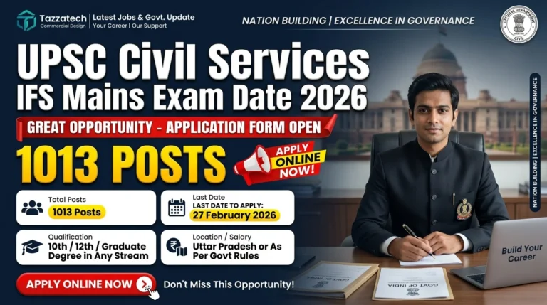 UPSC Civil Services IFS Mains Exam Date 2026 – Out