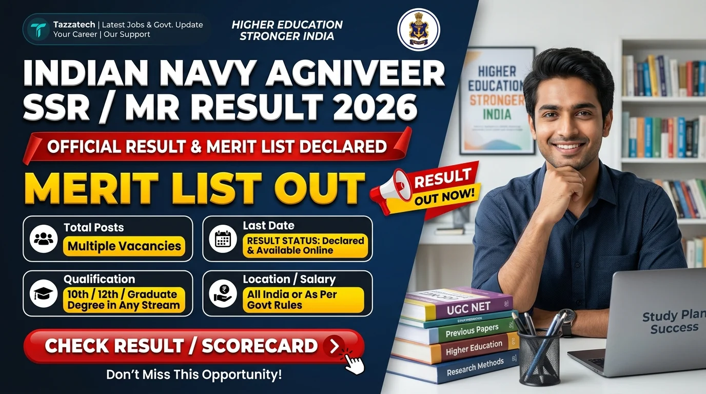 Indian Navy Agniveer SSR / MR Result 2026