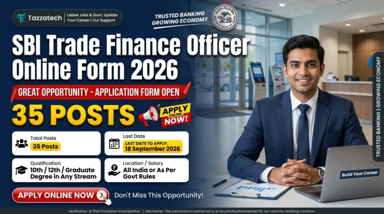 SBI Trade Finance Officer Online Form 2026