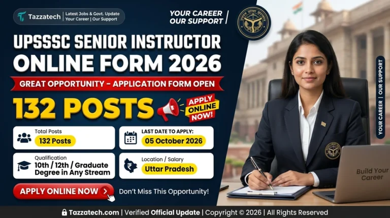 UPSSSC Senior Instructor Online Form 2026