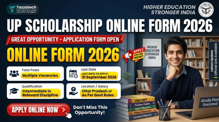 UP Scholarship Online Form 2026-27