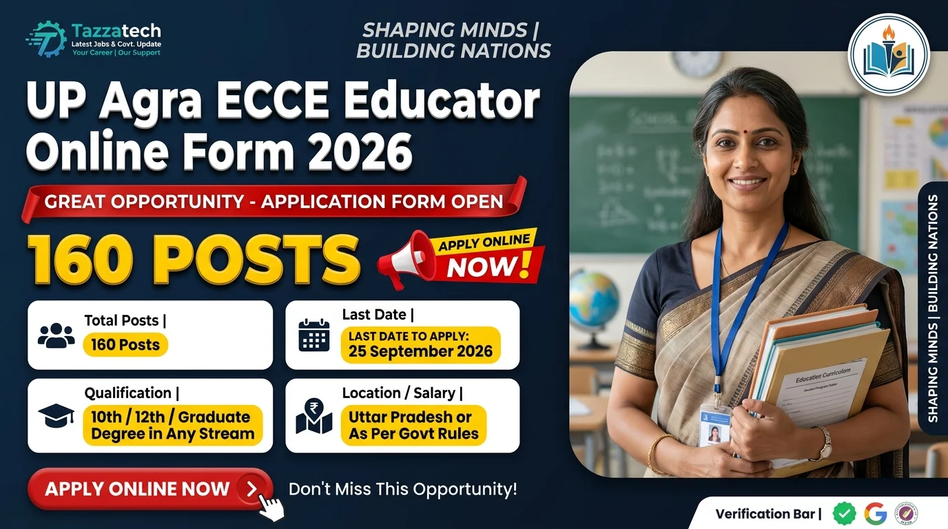 UP Agra ECCE Educator Online Form 2026