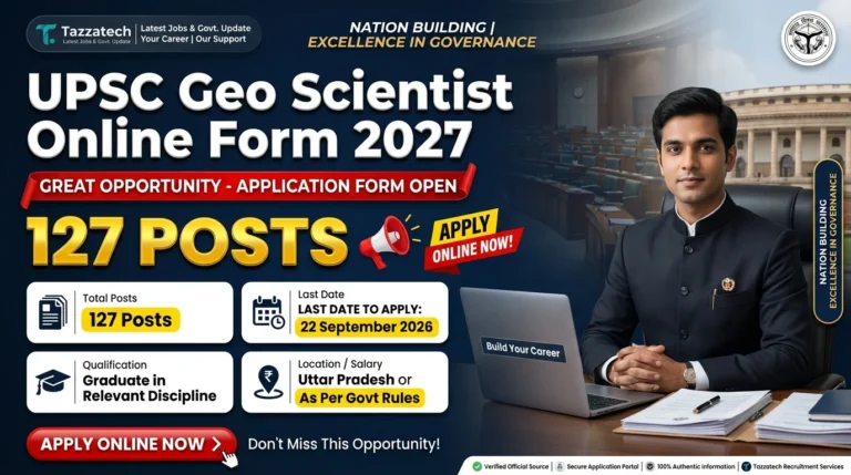 UPSC Geo Scientist Online Form 2027