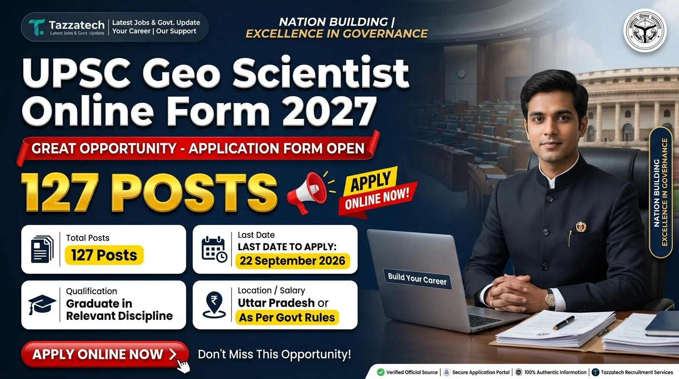 UPSC Geo Scientist Online Form 2027