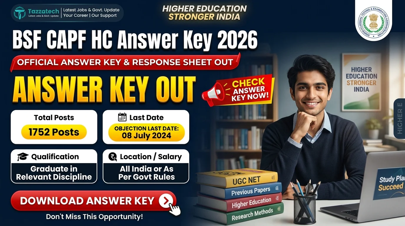 BSF CAPF HC Answer Key 2026