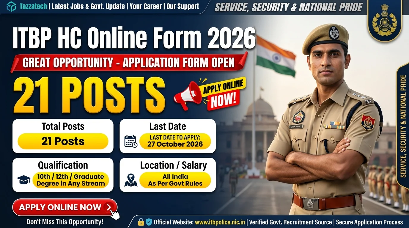 ITBP HC Online Form 2026