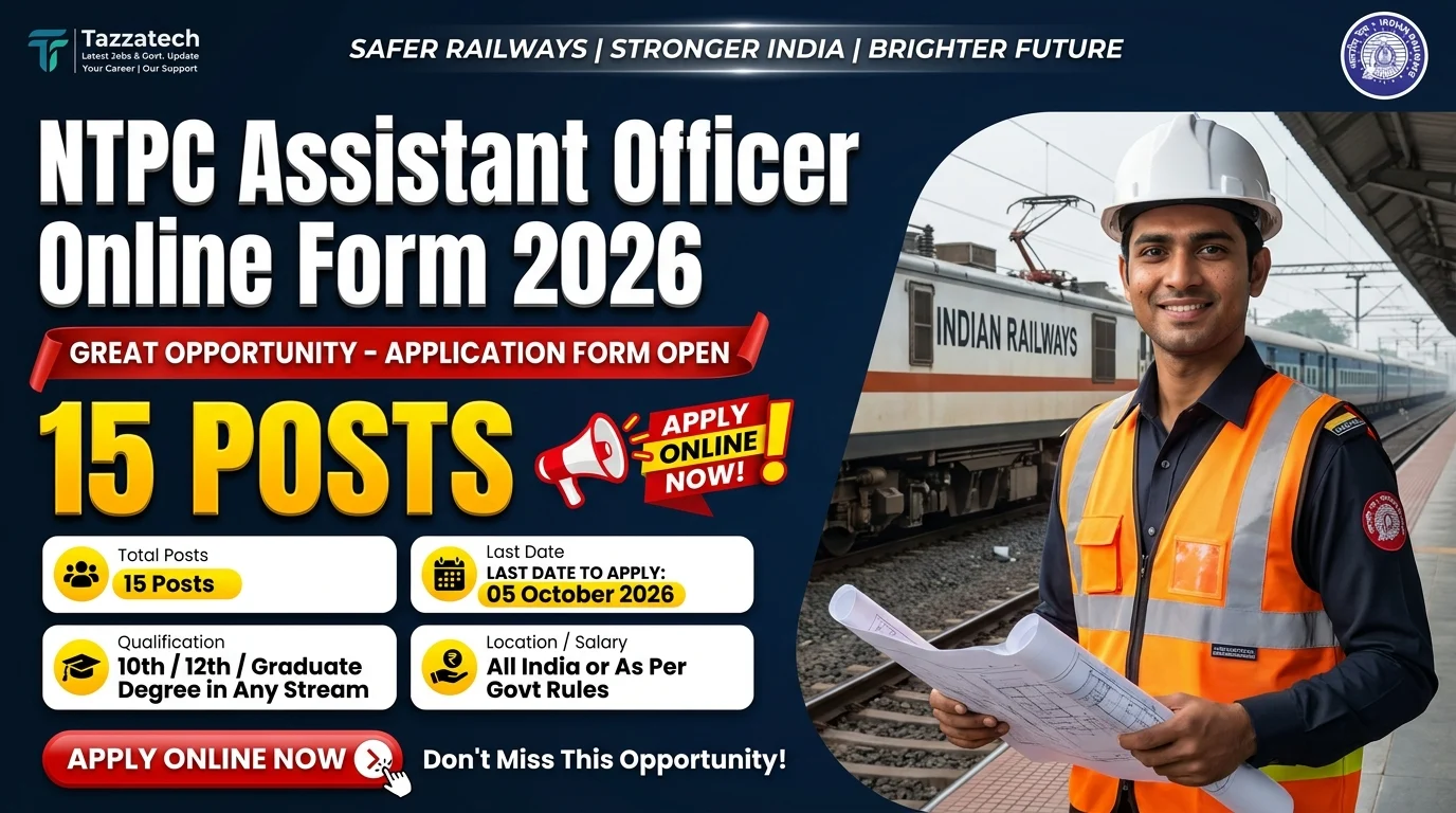 NTPC Assistant Officer Online Form 2026