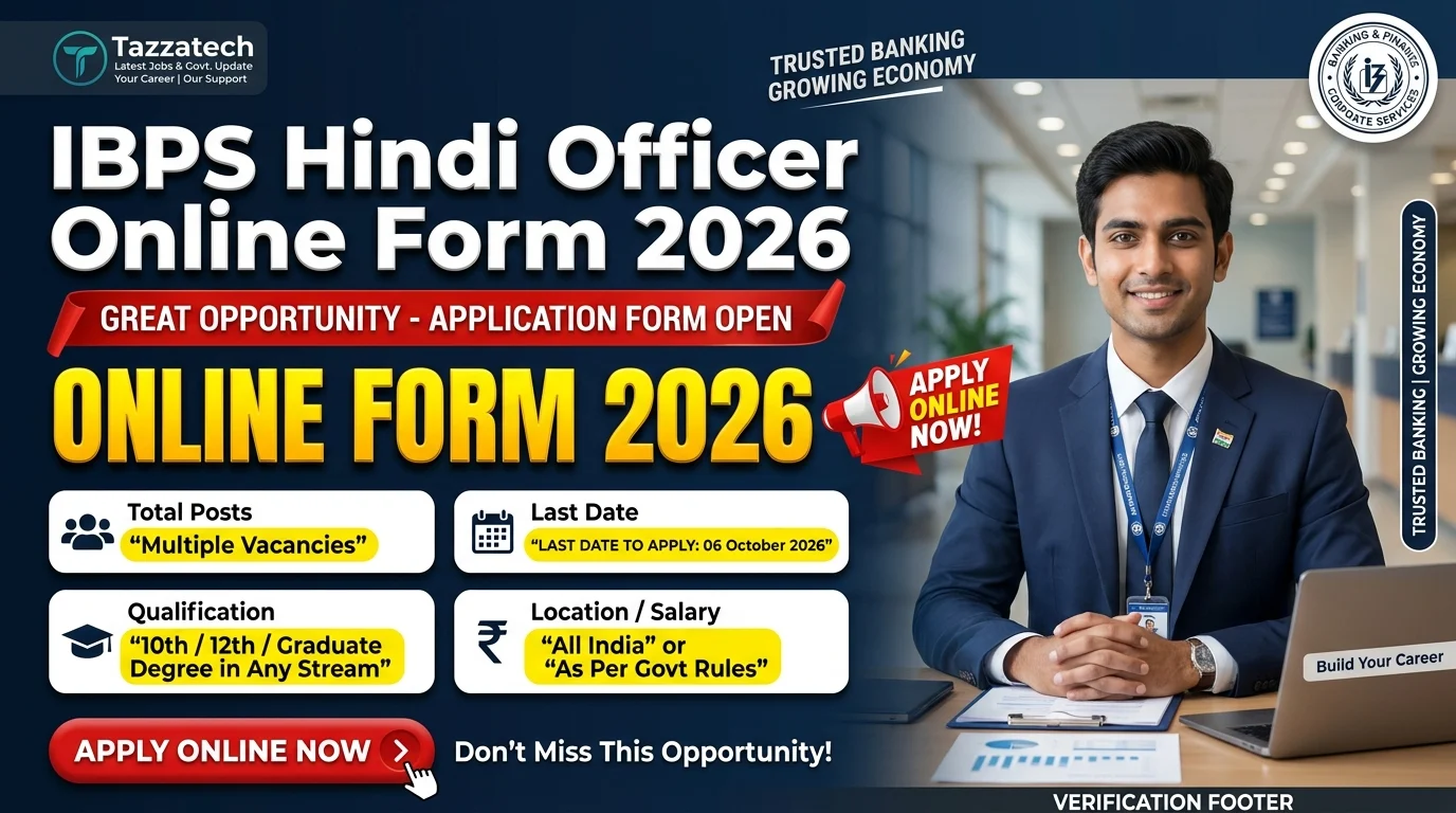 IBPS Hindi Officer Online Form 2026