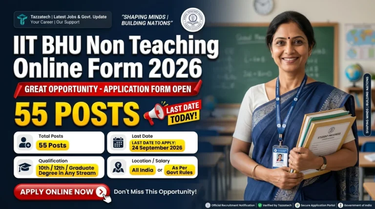 IIT BHU Non Teaching Online Form 2026 – Last Date Today