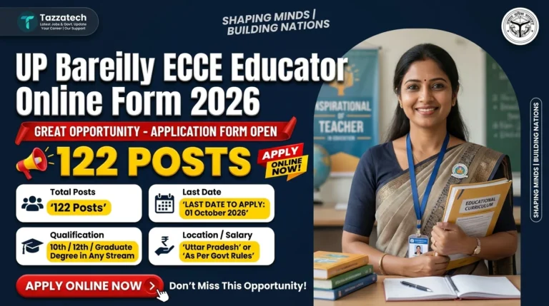 UP Bareilly ECCE Educator Online Form 2026