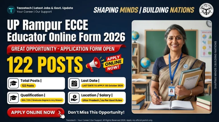 UP Rampur ECCE Educator Online Form 2026