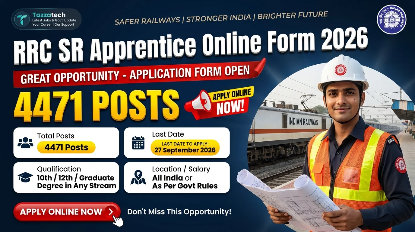 RRC SR Apprentice Online Form 2026
