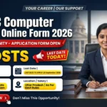 UPSSSC Computer Operator Online Form 2026
