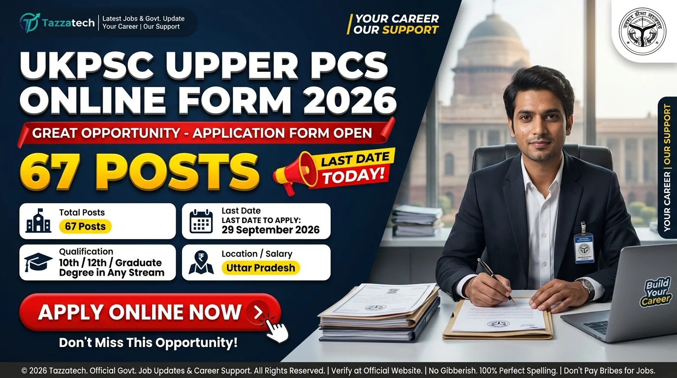 UKPSC Upper PCS Online Form 2026