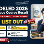 Bihar DELED 2026 Face to Face Course Result