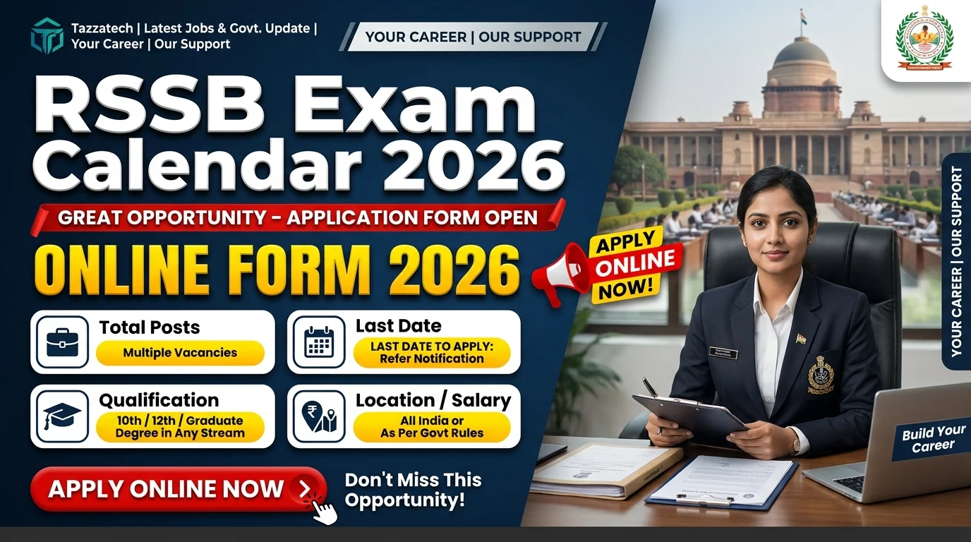 RSSB Exam Calendar 2026