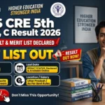 AIIMS CRE 5th Group B, C Result 2026