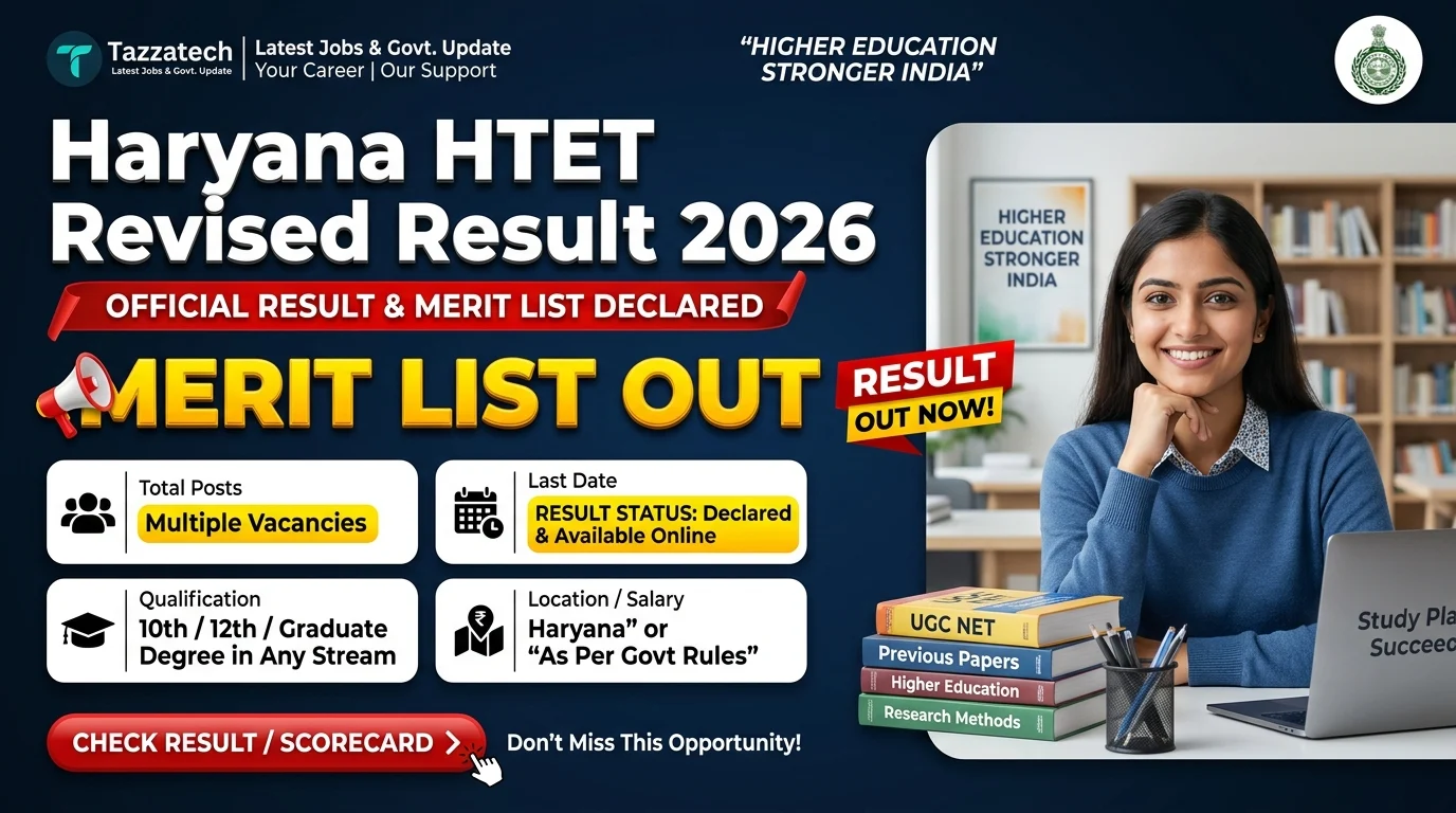 Haryana HTET Revised Result 2026