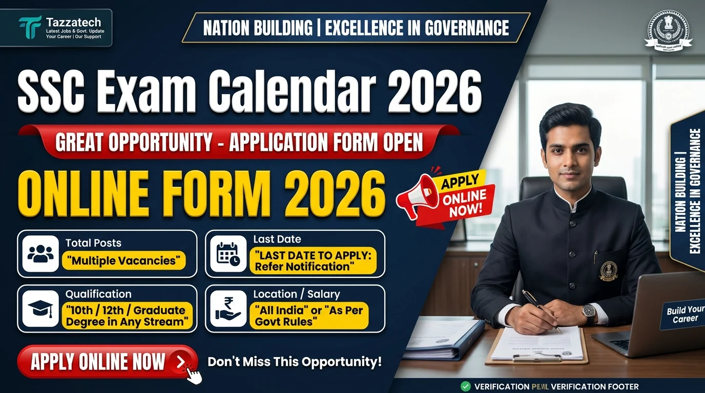 SSC Exam Calendar 2026