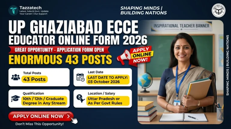UP Ghaziabad ECCE Educator Online Form 2026