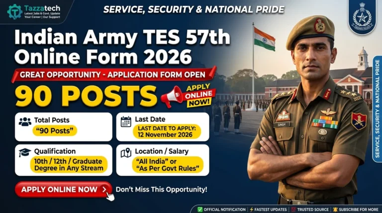 Indian Army TES 57th Online Form 2026