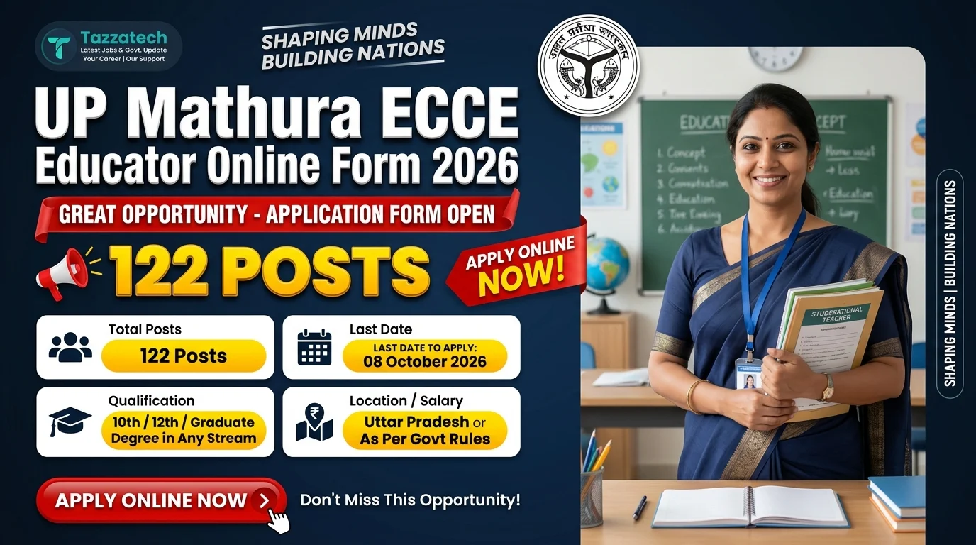 UP Mathura ECCE Educator Online Form 2026