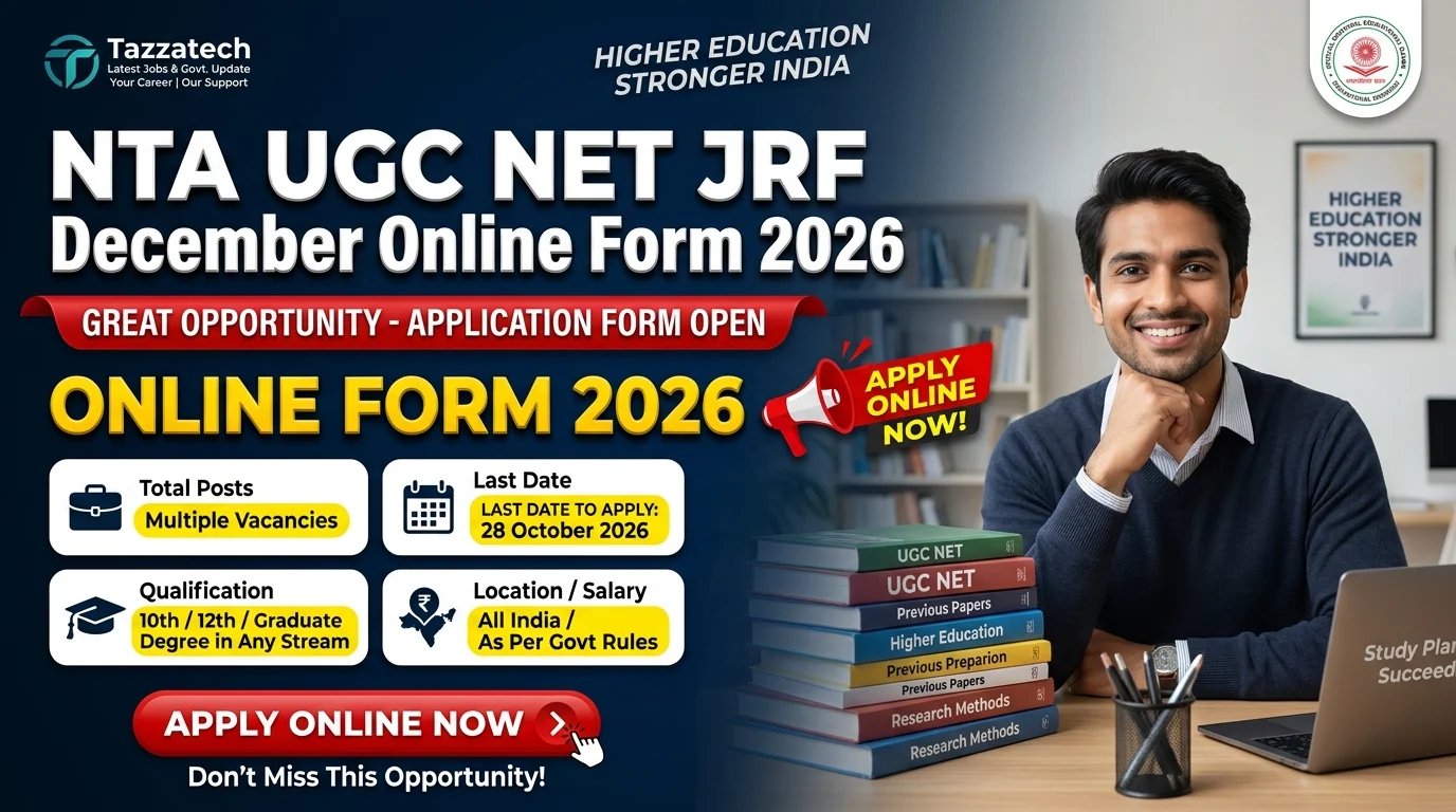 NTA UGC NET JRF December Online Form 2026