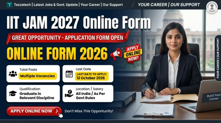 IIT JAM 2027 Online Form